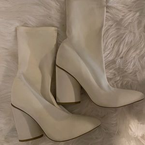 Sock offwhite boots